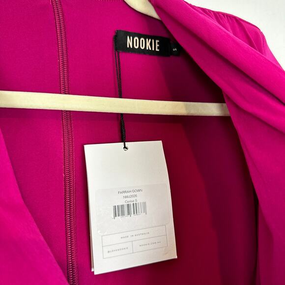 NWT Nookie Farrah Gown in Cerise Size Small - Picture 4 of 7